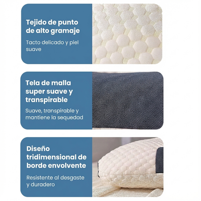 Almohada Ergonómica OrtoSleep™ – Descanso Cervical y Postura Perfecta