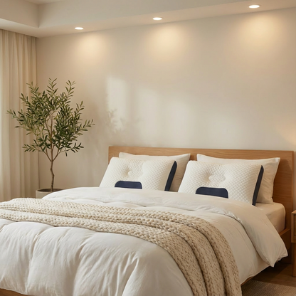 Almohada Ergonómica OrtoSleep™ – Descanso Cervical y Postura Perfecta