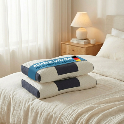 Almohada Ergonómica OrtoSleep™ – Descanso Cervical y Postura Perfecta